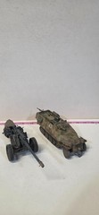 Built Painted 1/35 WWII German Army Sd.Kfz 251 Halftrack PaK 40 Anti-Tank Gun Lo