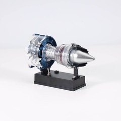 Educational DM122 Turbofan Engine Model Kit All-Metal 1:20 Scale Assembly DIY