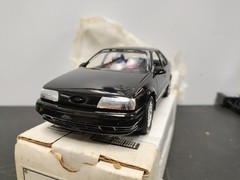 AMT ERTL 1989 FORD TAURUS SHO DEALER PROMO MODEL CAR 6066PO (BLACK) W/ ORIG BOX