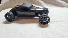Cool Custom built up 1930-32 Ford Pro Touring Roadstr model car Gloss black 1/25