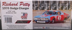 SALVINOS #43 STP RICHARD PETTY 1976 DODGE CHARGER NASCAR STOCK CAR KIT – 1/25