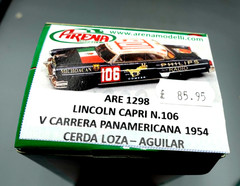 1 /43 SCALE ARENA MODELS 1954 LINCOLN CAPRI METAL CAR KIT-UNASSEMBLED