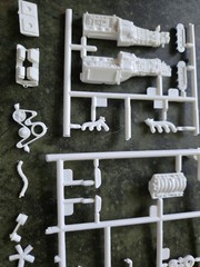 Revell 1/24 L.A.P.D. Camaro model Engine Parts V98E