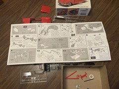 Vintage model Ford Thunderbird Dual Hardtop & Convertible Model Kit Monogram