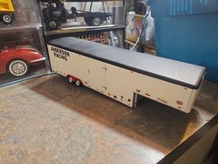 VINTAGE SURVIVOR MPC.REVELL.AMT. BUILT MODEL RACING TRAILER CUSTOM MADE