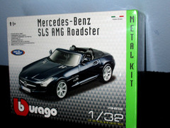 NEW sealed Burago 1/32 Scale Mercedes Benz Roadster SLS AMG kit 45135 car metal