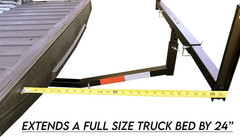 70231 Hitch Mount Pick Up Truck Bed Extender For Ladder, Rack, Canoe, Kayak, Lon