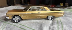 Vintage amt “Street Shaker” 64 Chevy Impala SS Model, kit # T408601 Built Stock
