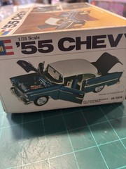 Vintage Revell 55 Chevy Model Kit 1/25 Scale H-1374 Open Box Never Used