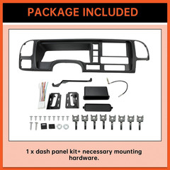 Double Din Dash Panel Compatible with 1995-2002 GMC Sierra Chevy Silverado C/K T