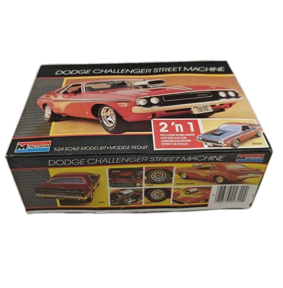 MONOGRAM DODGE CHALLENGER 2 ‘n 1 Kit #2729 Open Box 1991