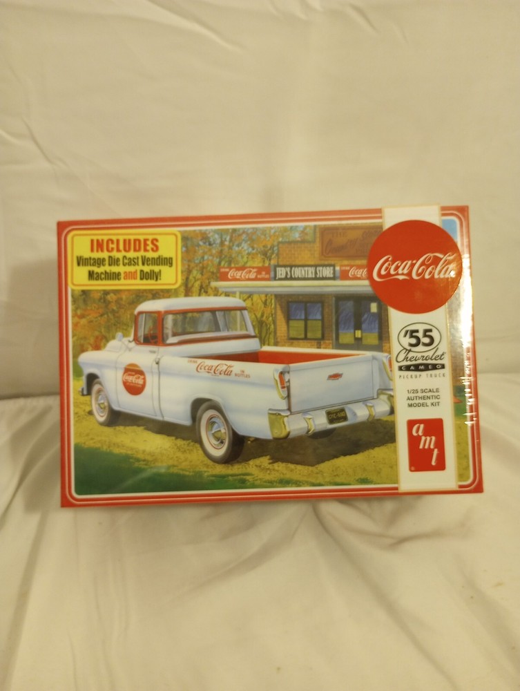 AMT COCA COLA 55 CHEVY CAMEO PICKUP TRUCK MODEL KIT plastic 1:25 Scale AMT1094