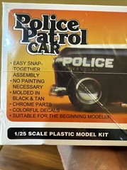 MPC-Police Patrol Car, 1/25 Scale Plastic Model Kit -New