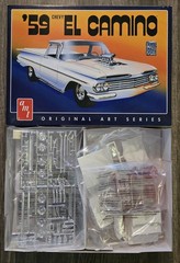AMT Original Art Series 1/25 Scale 1959 Chevy El Camino Plastic Model Kit Open