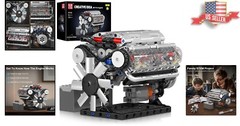 Interactive V8 Engine Model – DIY Building Kit with Moving Parts for Ages 14+