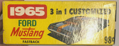 Vintage 1965 Mustang Ford Fastback 3 in 1 Custoimized Model Kit Palmer Plastics