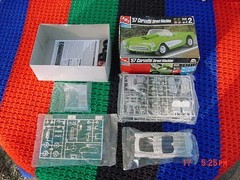 VINTAGE 1957 1960 CORVETTE MODEL KIT LOT AMT REVELL HIGHWAY SCENES