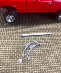 1:25 Adjustable Gasser Straight Axle Leaf Spring Front End Set. (unchromed)