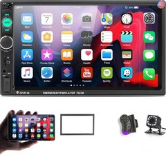 UNITOPSCI Double Din Car Stereo 7 Inch Touch Screen Car Audio Radio with