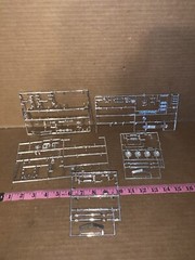 Vintage Junkyard Lot Of Plastic Model Car Chrome Grids (Lot Jy353)