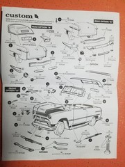 1950 Ford Convertible CAR TROPHY from AMT 1:25 Model Kit 50