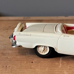 1957 Ford Thunderbird White Red Convertible AMT Dealer Promo Model Vintage