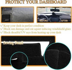 Dash Cover Mat Custom Fit for Nissan 240SX Silvia S14, Dashboard Pad Carpet
