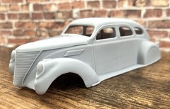 1/24 Scale: Chopped “1937 Lincoln Zephyr Sedan” Body. 3D Printed; Resin.