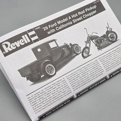 Revell 1/25 1929 29 Ford Model A Hot Rod Pickup California Chopper Instructions
