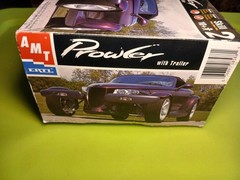 ERTL AMT Plymouth Prowel With Trailer Model Open Box 1:25 Skill Level 2