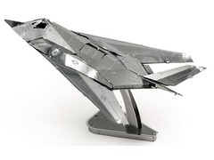 LOCKHEED MARTIN F-117 NIGHTHAWK AIRCRAFT STEEL MODEL KIT BY METAL EARTH MMS164