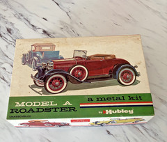 Vintage 1964 Hubley Metal Model Kit Model A Roadster #4850-300 in Original Box