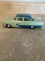 1956 Plymouth 4dr Belvedere Powder Blue Med Blue Jo-Han Dealer Promo Model