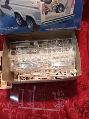 M20e Rare complete AMT Six Wheel Ford Custom Van With Trail Bike Model Kit