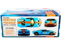 SKILL 2 SNAP MODEL KIT 2006 FORD GT “GULF OIL” 1/25 SCALE BY POLAR LIGHTS POL955