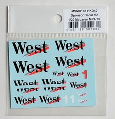 Rare kit Tamiya 1/20 McLaren Mercezes MP4/13 & Sponsor Decal JP 9237