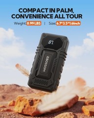 Ebossom Car Battery Jump Starter12000Mah Battery Jump Box44.4Wh Vehicle Jump