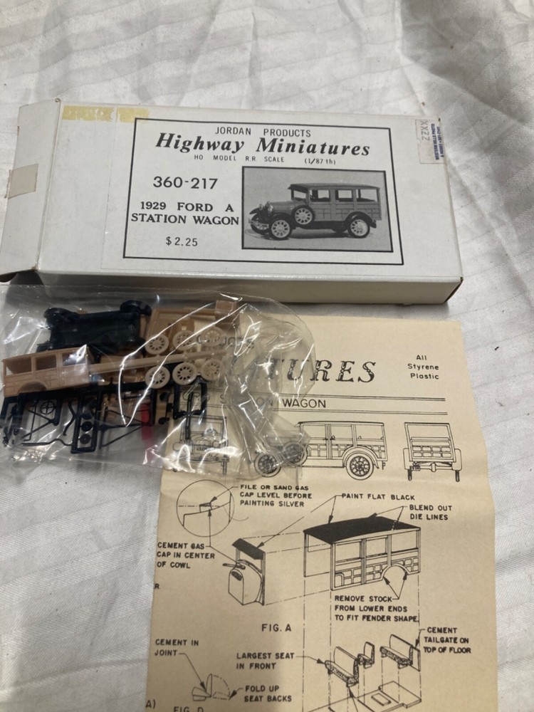 HO Jordan Products Highway Miniatures 1929 MODEL A FORD STATION WAGON 360-217