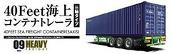 Aoshima 1/32 Heavy Freight Series No.9 40Feet Marine Container Trailer Model kit