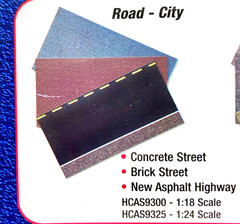 Model Maker Custom Case Accessories City Street 1/24 Scale Base Insert Set