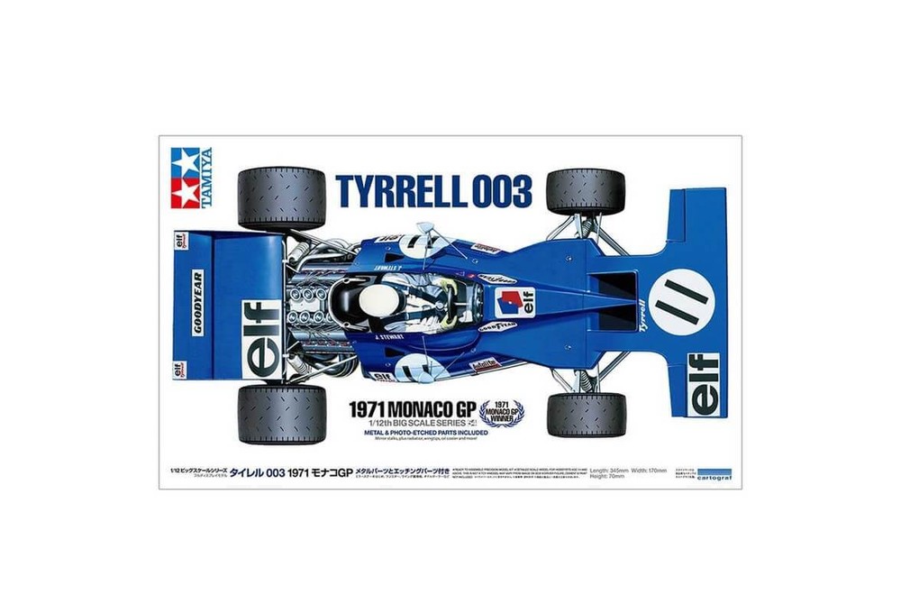 Tamiya 1/12 Tyrrell 003 ’71 Monaco GP Plastic Model Kit