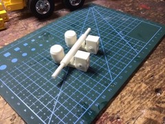 1/24-1/25 Scale Truck Trailer Model Accessories Lowboy Trailer Suspension