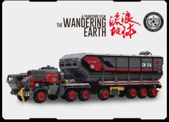 1:144 The Wandering Earth Tank Car Van Truck Cn114-03 Model With Display Table