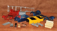 Hubley Packard Junkyard Victoria Body 4863, & Phaeton Body 4859, Frame,Hood 3 Pc