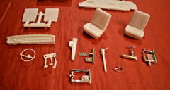 Moebius Models 1965 Chevy ll Nova Resto Mod Interior Parts 1/25