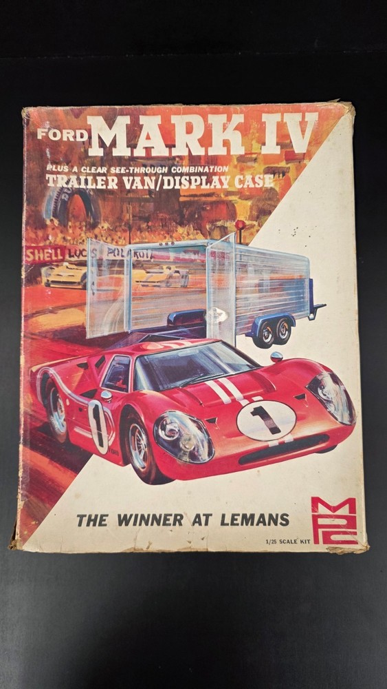 MPC FORD MARK IV & TRAILER VAN THE WINNER AT LEMANS 1/25 T19