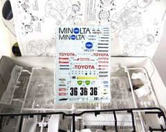 Tamiya 1/24 Minolta Toyota 88C-V LeMans Racer Plastic Model Kit – Partial Build