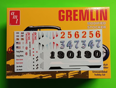 Gremlin Modified Stocker 1/25 AMT Decal Sheet Race Car Sponsor Custom Graphics
