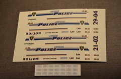 1/24, 1/25 Police Car decals (Bill Bozo – L’Assomption Saint-Sulpice, Canada)