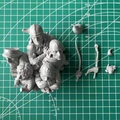 1/12 Scale Die-Cast Resin Bust Model Kit Dungeon Friends Statue Unassembled a…
